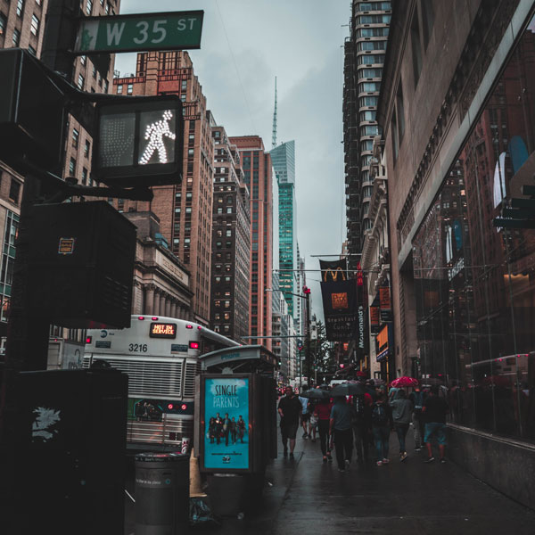 Street scene in New York